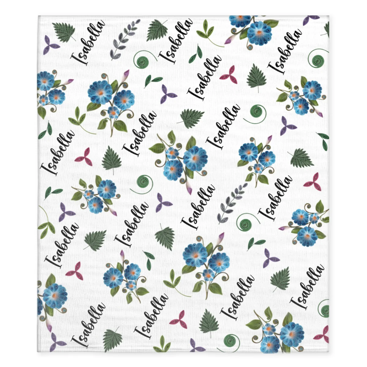 Wildflower Love - Personalized Custom Fleece Blanket - Image 7