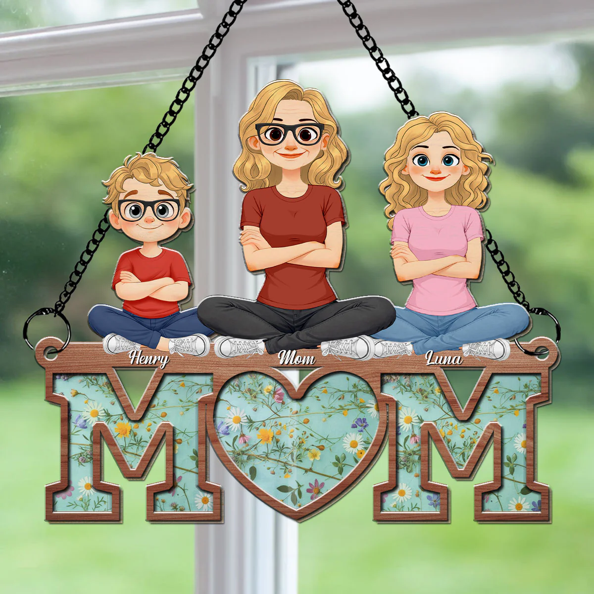 Wildflower Motherhood - Personalized Custom Suncatcher