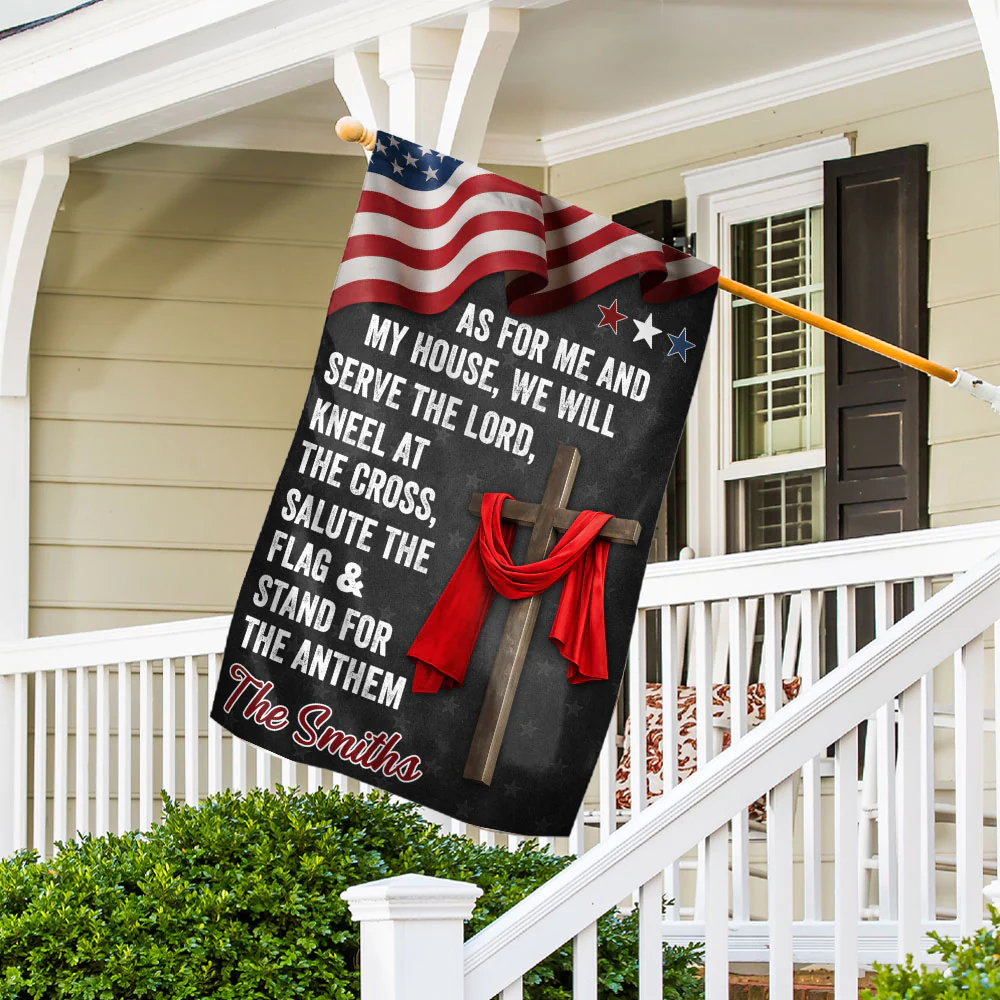 Will Serve And Kneel - Personalized Custom Flag - Image 5