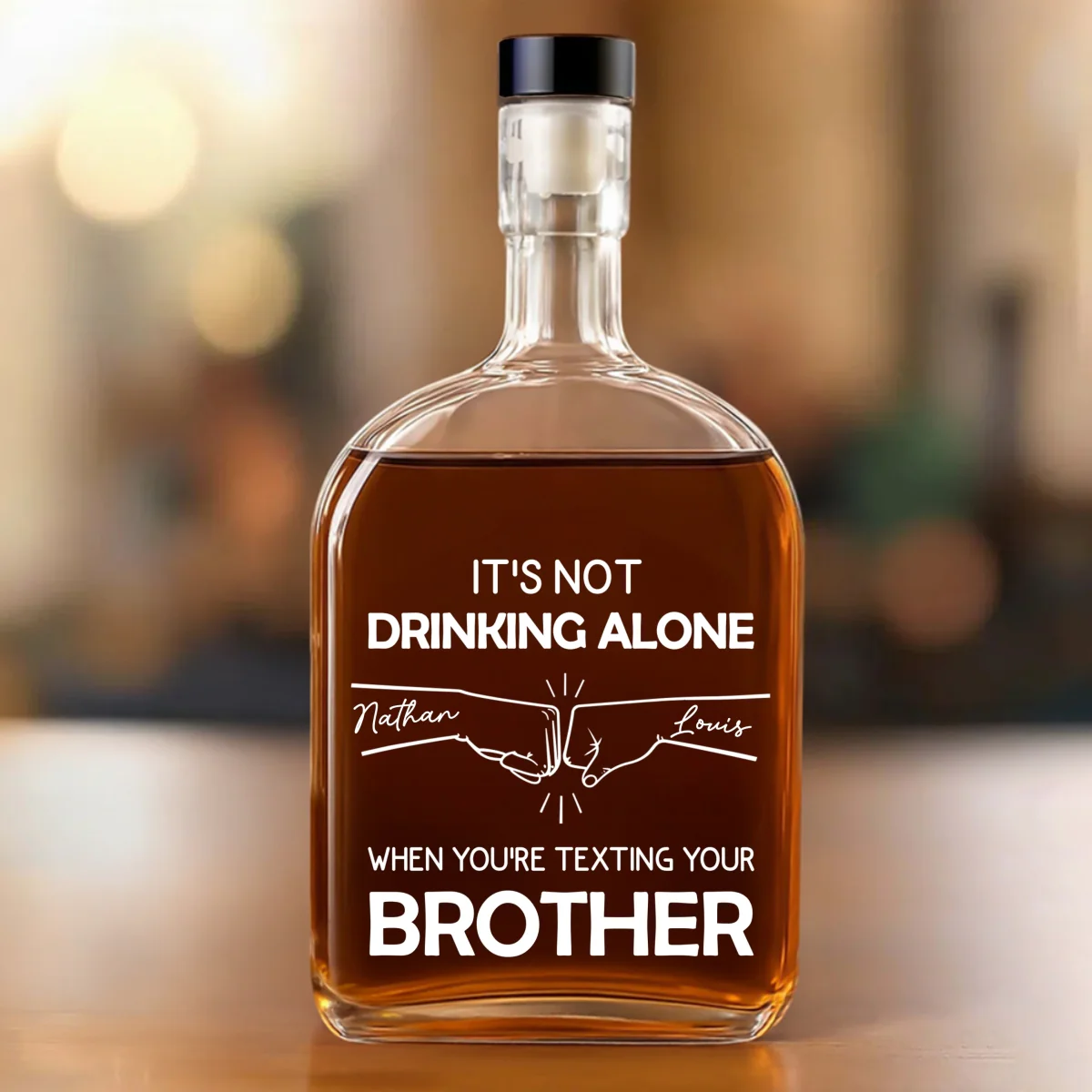 Wine And Brother - Personalized Custom Spirits Decanter - Image 6
