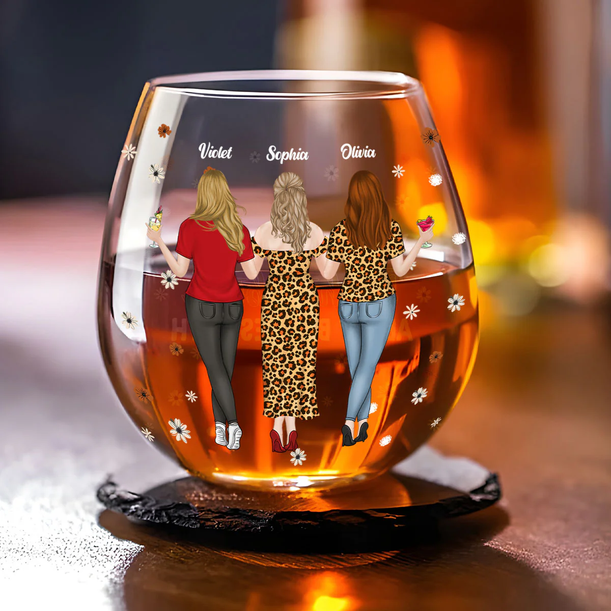 You Are My Favorite Bitch - Personalized Custom Wine Glass - Image 2