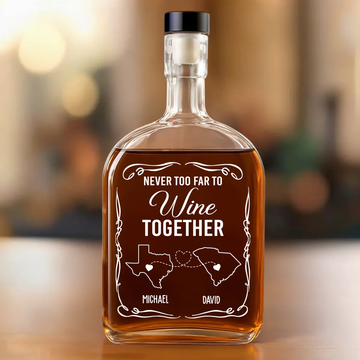 Wine Together - Personalized Custom Spirits Decanter - Image 7