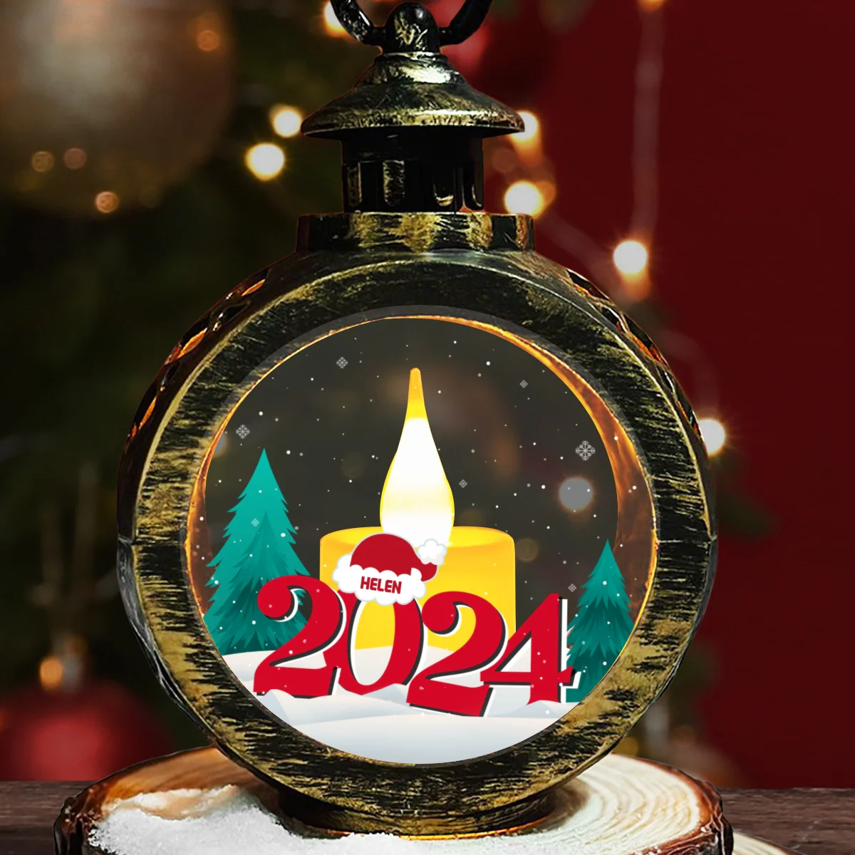 Winter Warmth - Personalized Custom Christmas Lantern - Image 6