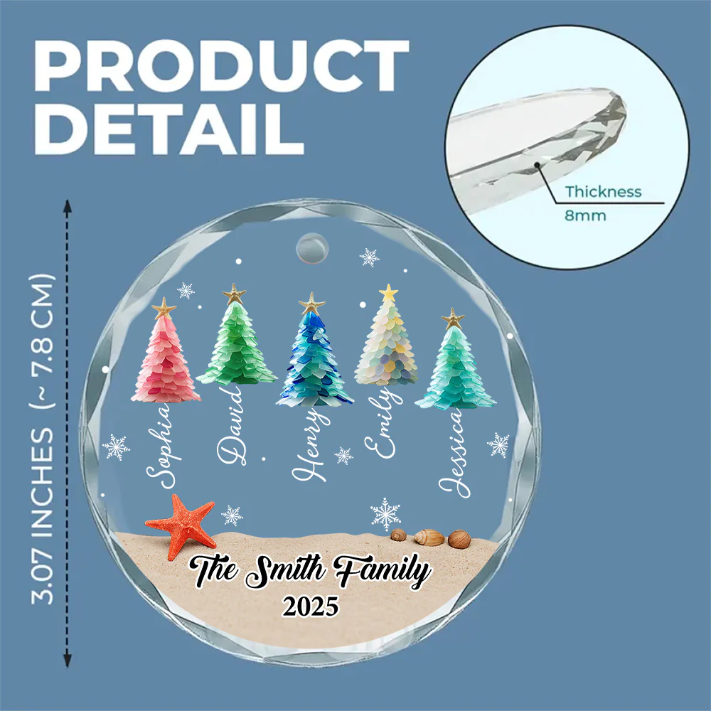 Winter Wishes - Personalized Custom Glass Ornament - Image 6