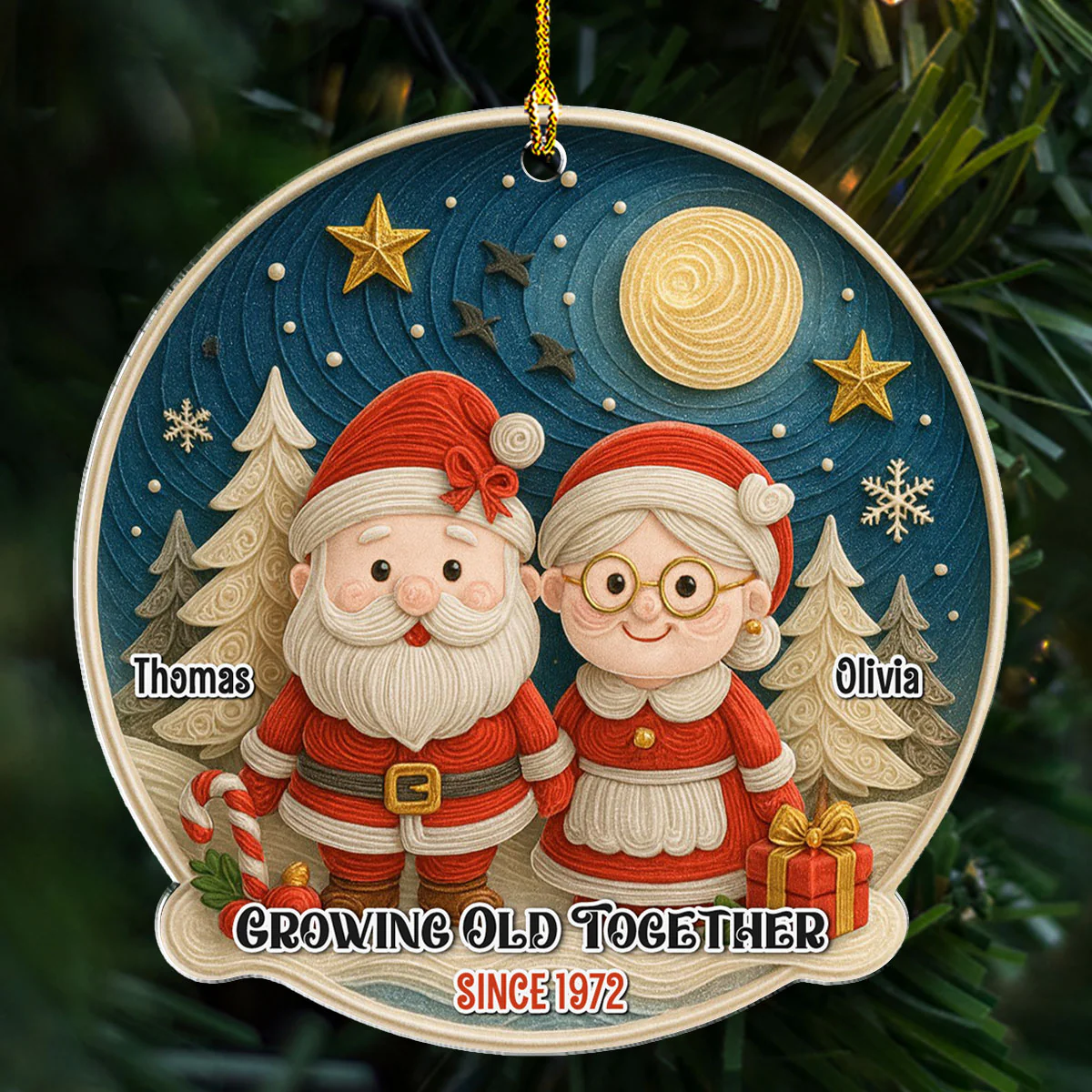 Winter Wonderland 2025 - Personalized Custom Acrylic Ornament - Image 2