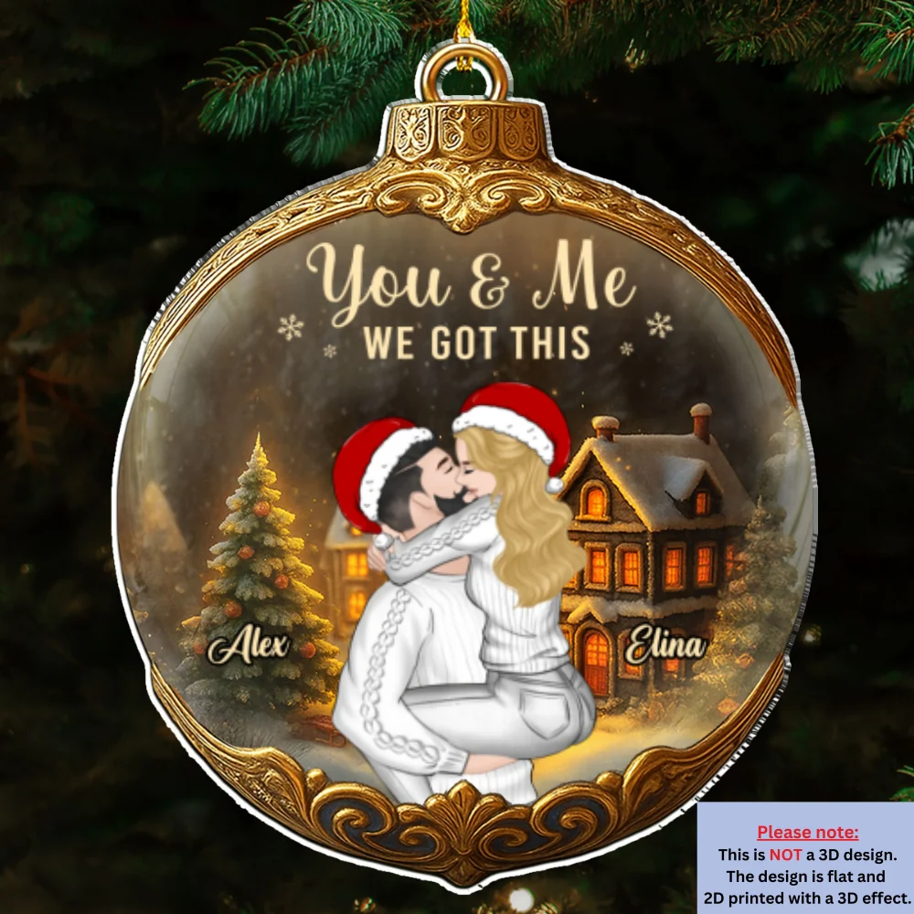 Winter Wonderland And Love - Personalized Custom Acrylic Ornament - Image 7