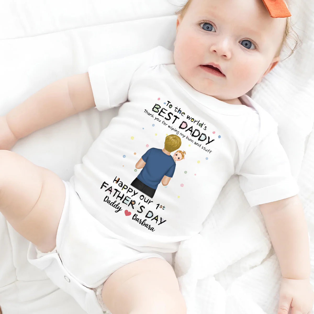 Wiping My Bum Version 2 - Personalized Custom Baby Onesie - Image 5