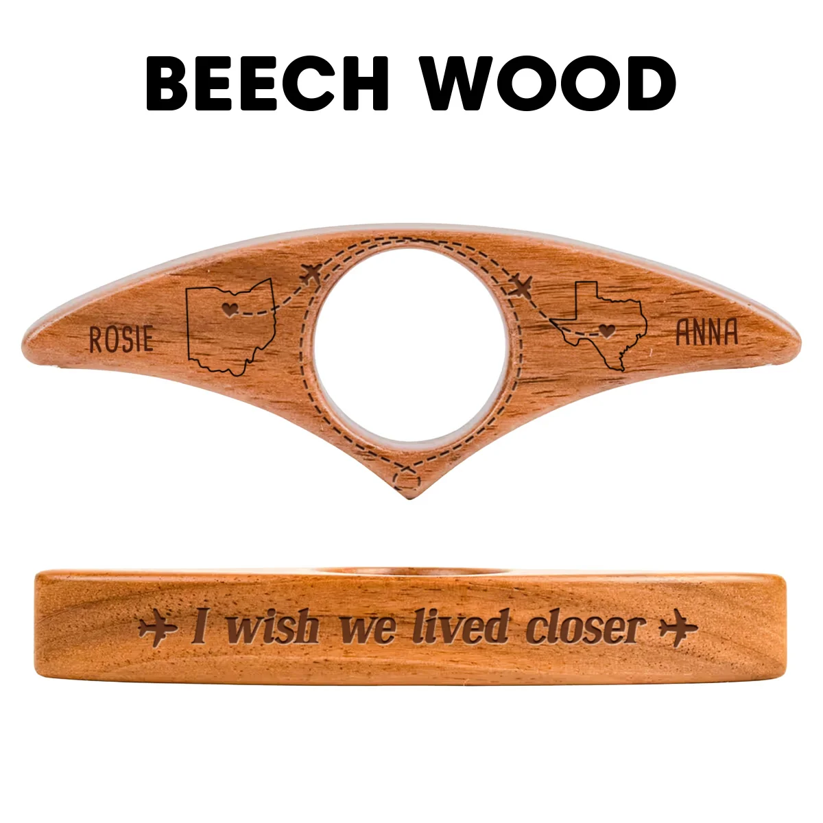 Wish We Lived Closer - Personalized Custom Book Page Holder - Image 10