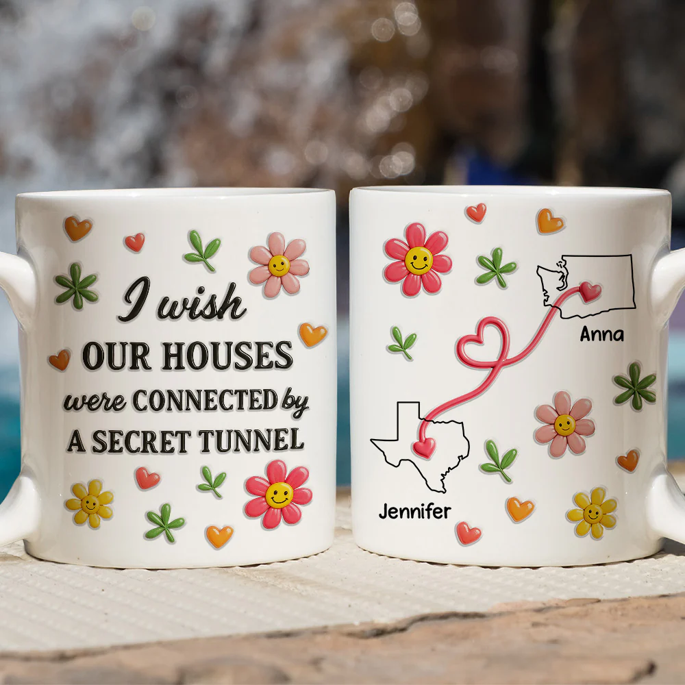 Wish We Shared A Tunnel - Personalized Custom 3D Inflated Effect Mug - Image 2