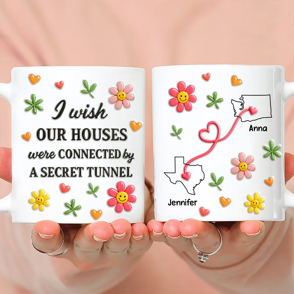 Wish We Shared A Tunnel - Personalized Custom 3D Inflated Effect Mug - Image 3