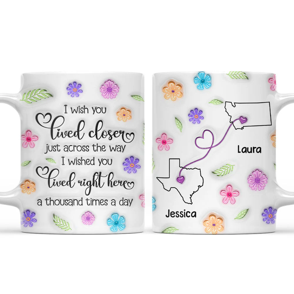 Wish We Were Together Always - Personalized Custom 3D Inflated Effect Mug