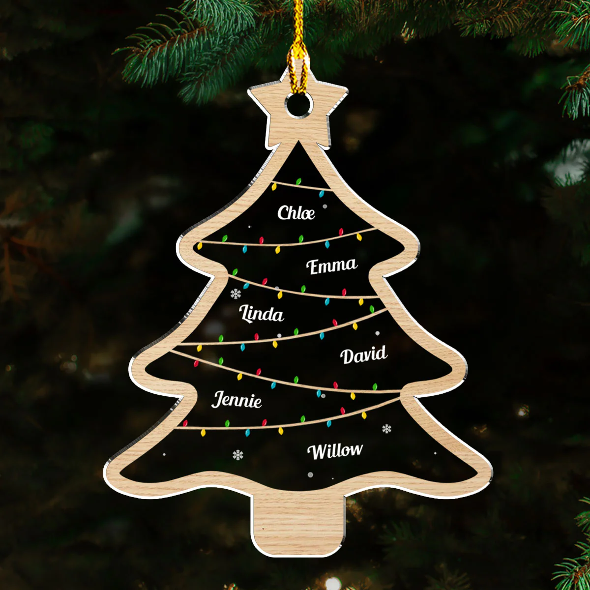 Wish You A Wonderful Christmas - Personalized Custom Acrylic Ornament
