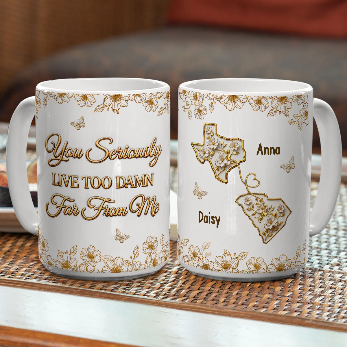 Wish You Closer - Personalized Custom 3D Inflated Effect Mug - Image 4
