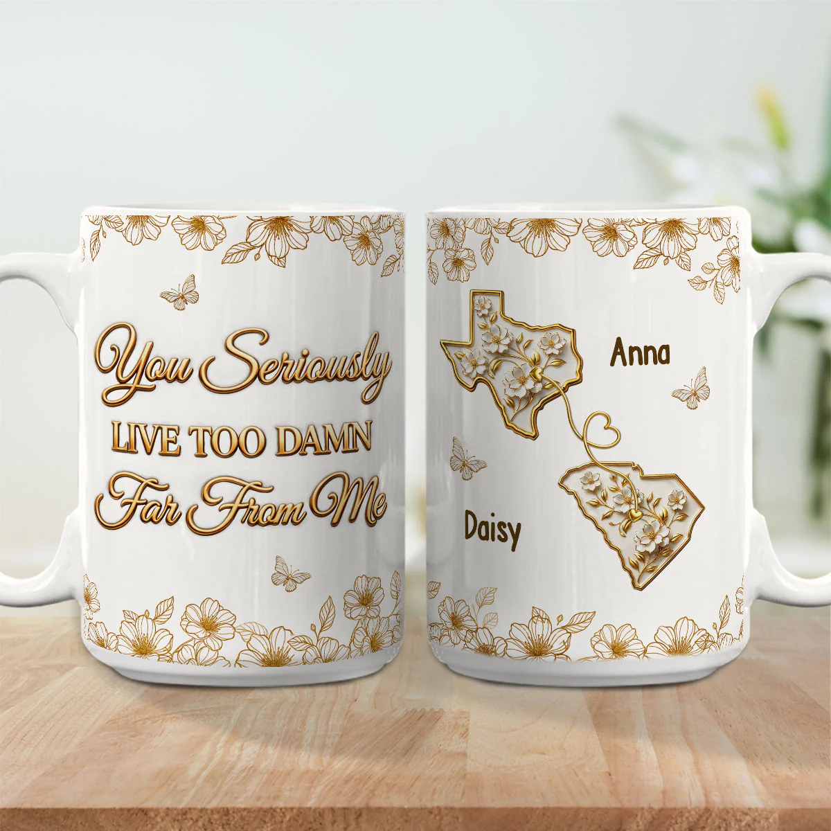 Wish You Closer - Personalized Custom 3D Inflated Effect Mug - Image 5
