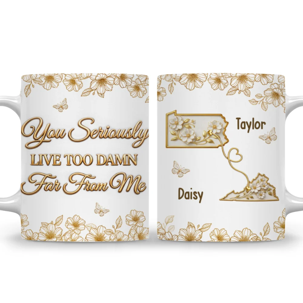 Wish You Closer - Personalized Custom 3D Inflated Effect Mug - Image 6