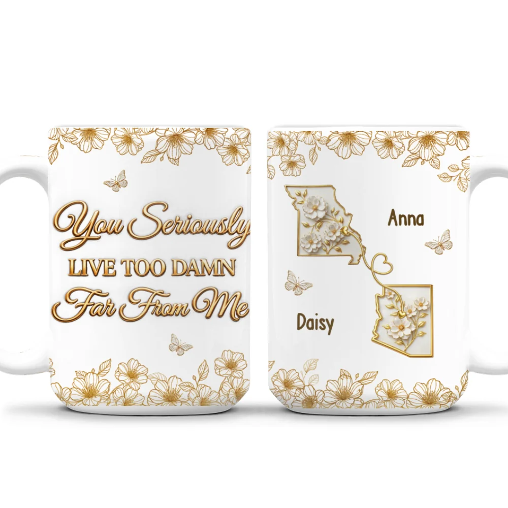 Wish You Closer - Personalized Custom 3D Inflated Effect Mug - Image 7