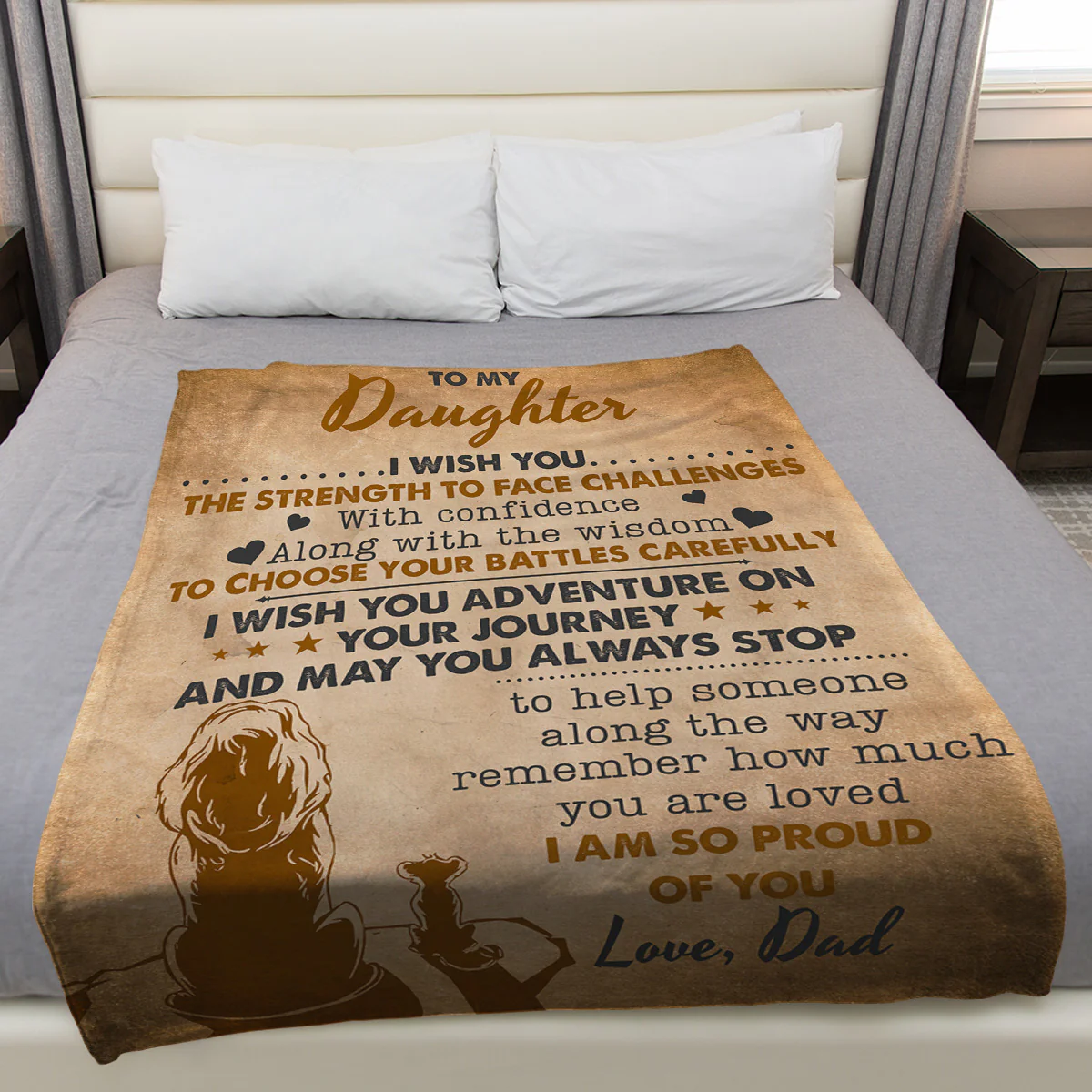 Wish You The Strength - Personalized Custom Fleece Blanket - Image 4