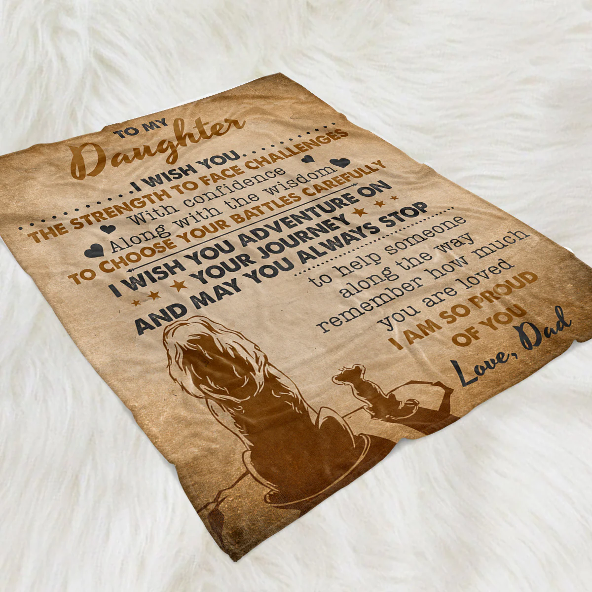 Wish You The Strength - Personalized Custom Fleece Blanket - Image 5