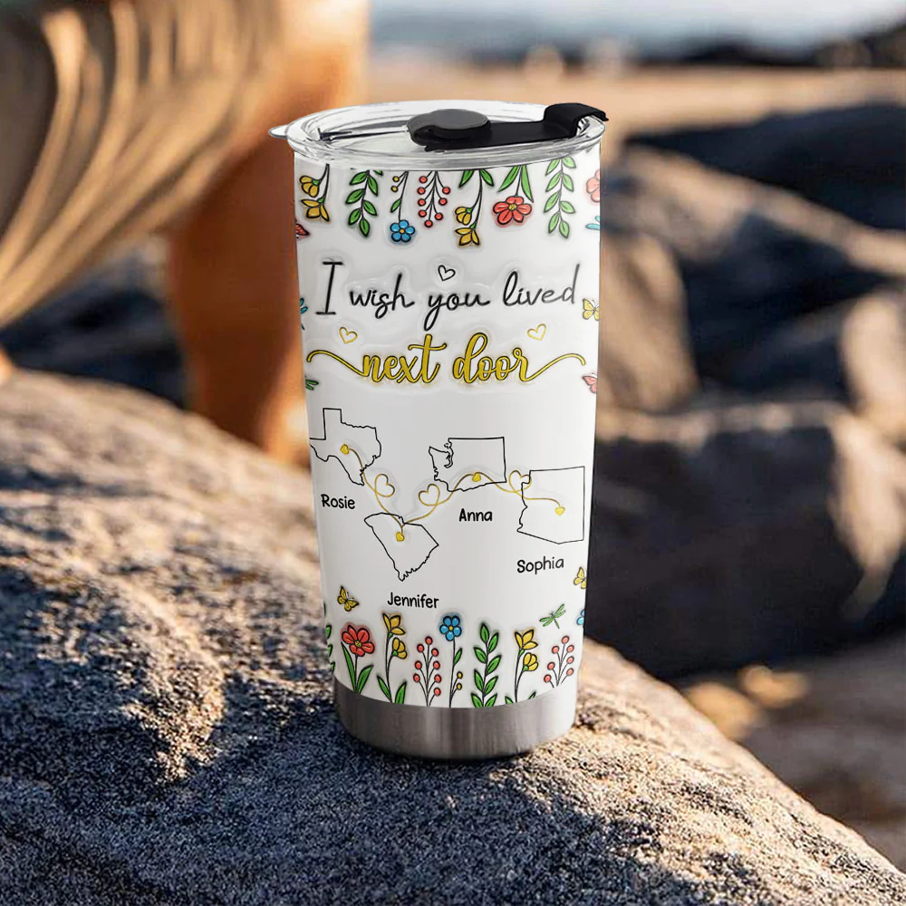 Wish You Were Close To Me - Personalized Custom 3D Inflated Effect Tumbler - Image 5