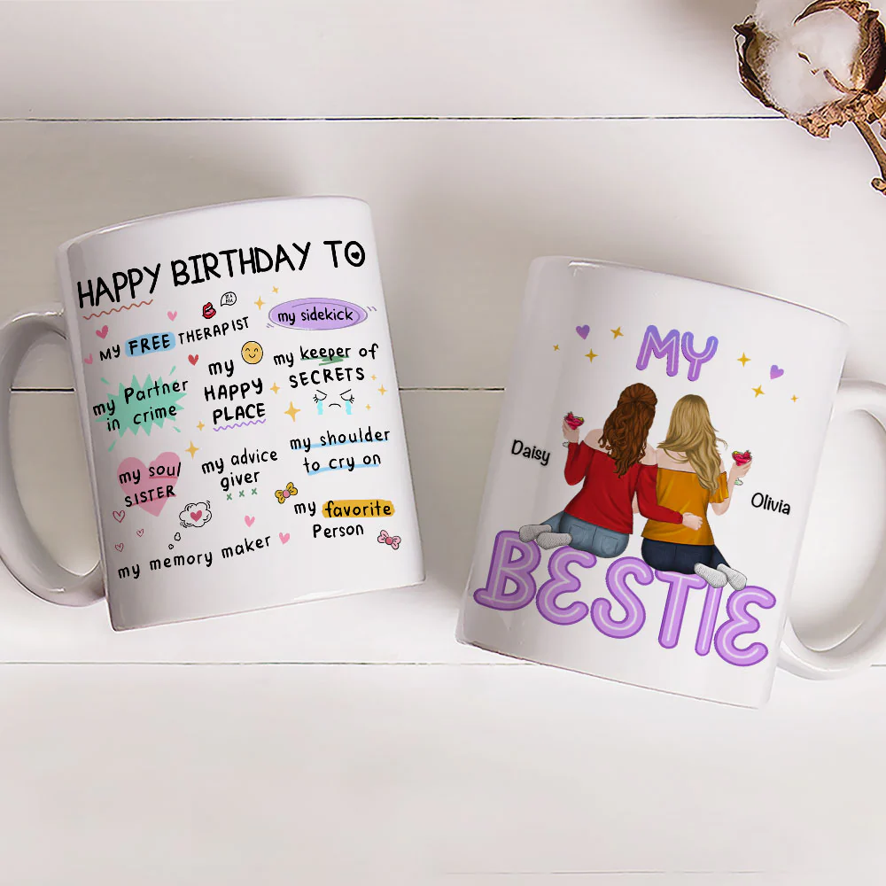 Wishing You A Fantastic Birthday - Personalized Custom Coffee Mug - Image 2