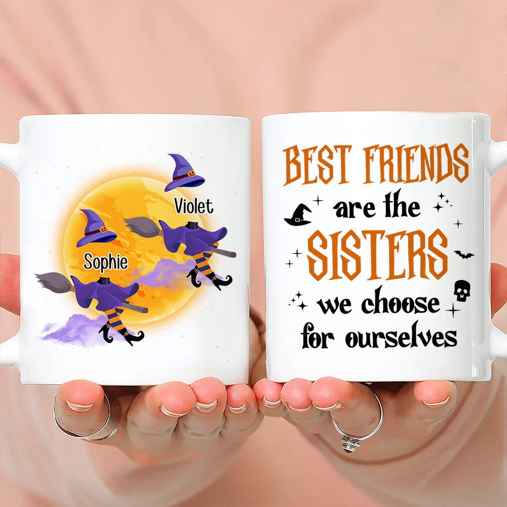 Witch Bestie - Personalized Custom Coffee Mug - Image 3