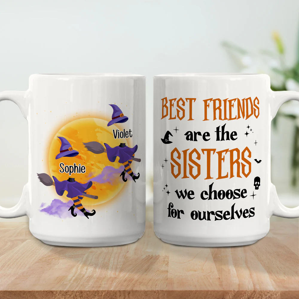 Witch Bestie - Personalized Custom Coffee Mug - Image 4