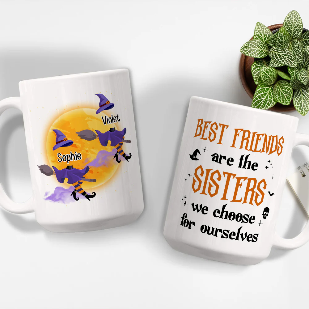 Witch Bestie - Personalized Custom Coffee Mug - Image 5