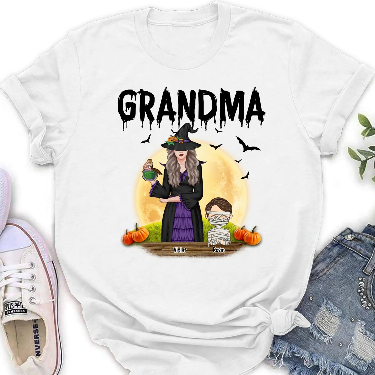 Witch Grandma - Personalized Custom Shirt - Image 16