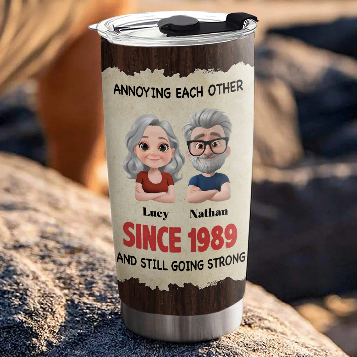 With You Forever - Personalized Custom Tumbler - Image 3
