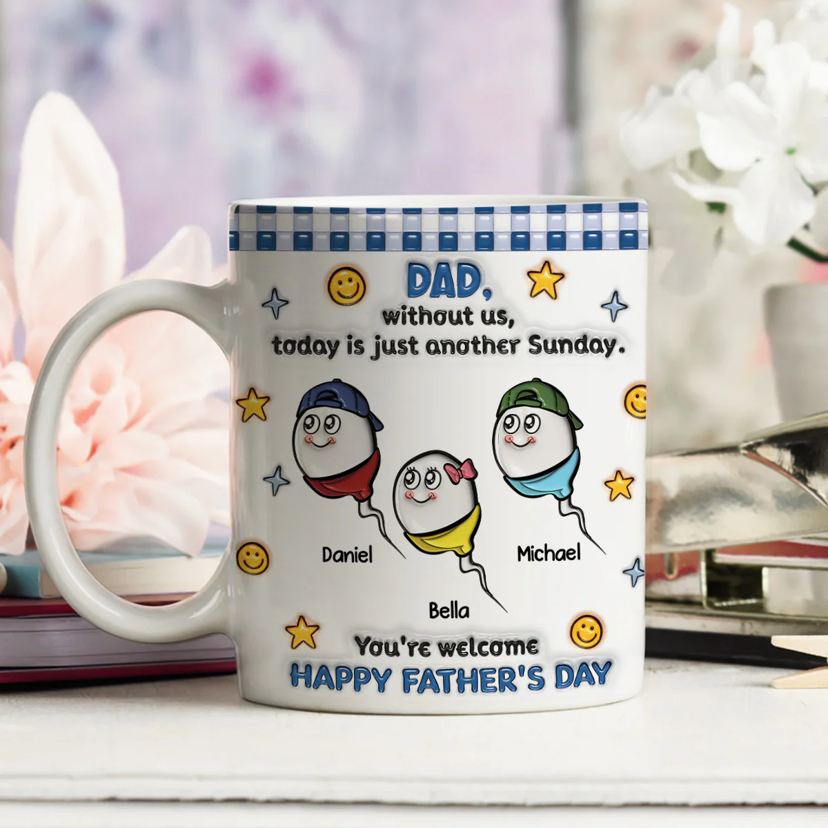 Without Me - Personalized Custom 3D Effect Coffee Mug - Image 5