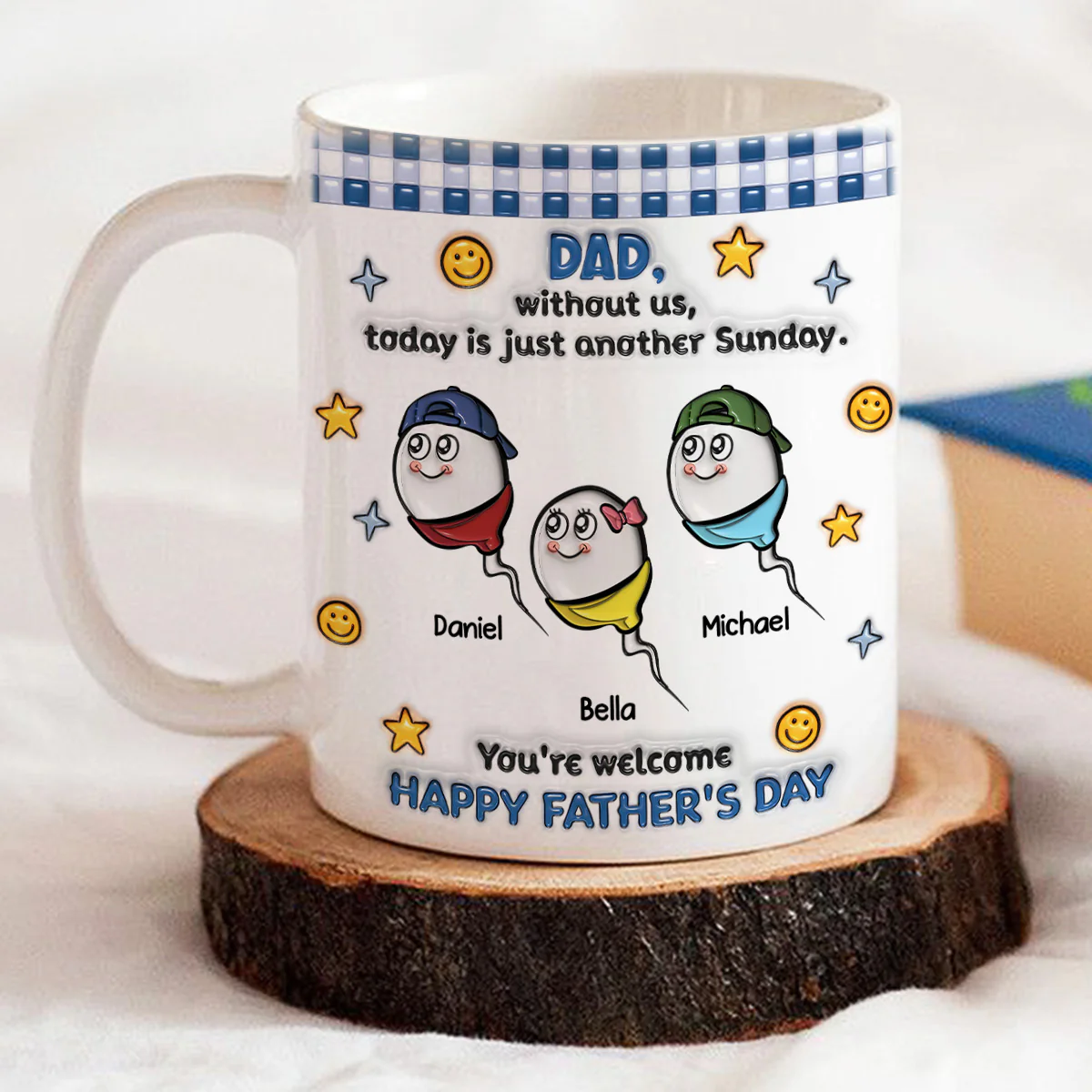 Without Me - Personalized Custom 3D Effect Coffee Mug - Image 6