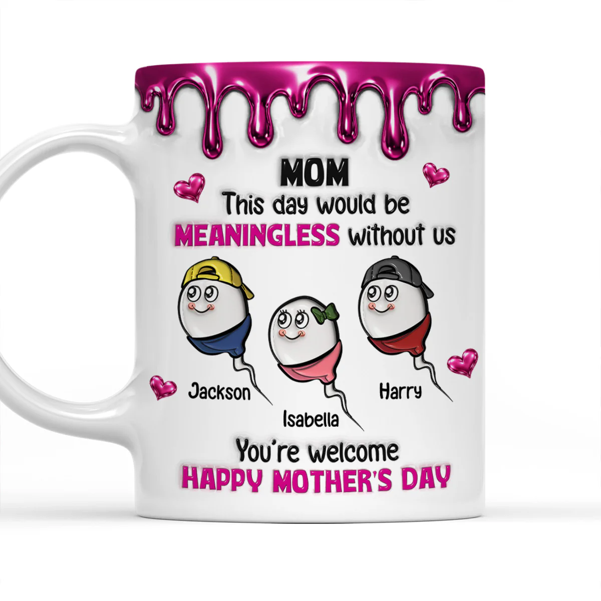 Without Us - Personalized Custom 3D Inflated Effect Mug