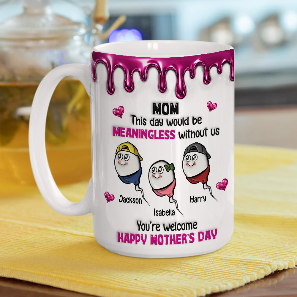 Without Us - Personalized Custom 3D Inflated Effect Mug - Image 5