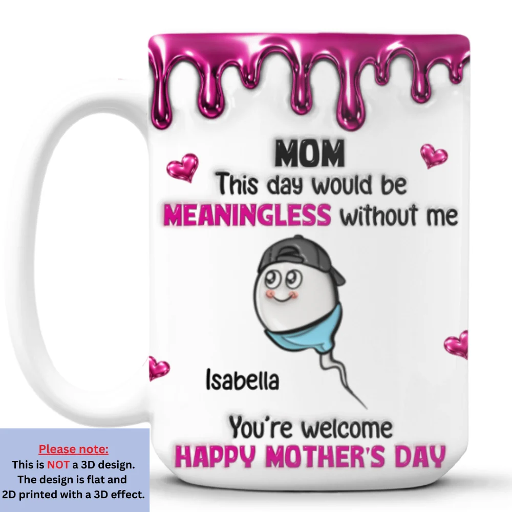 Without Us - Personalized Custom 3D Inflated Effect Mug - Image 8