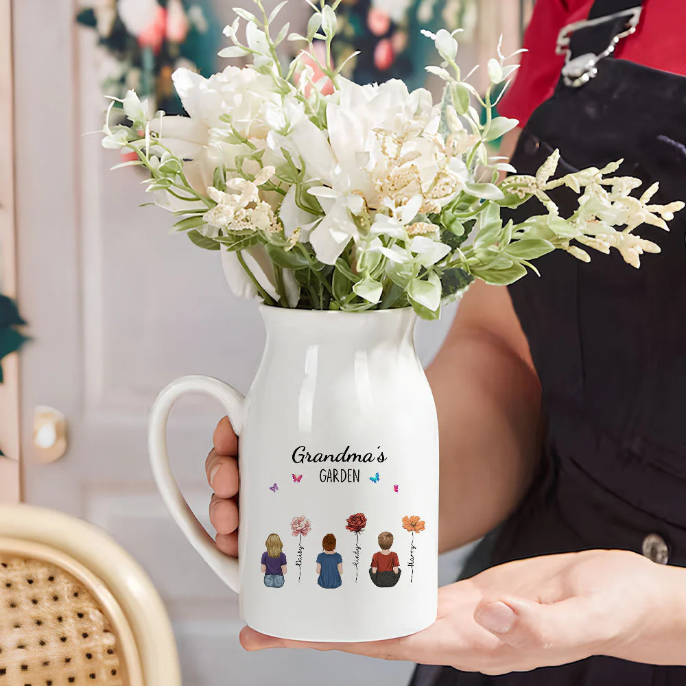 Wonderful Birth Month Flowers - Personalized Custom Home Decor Flower Vase - Image 3