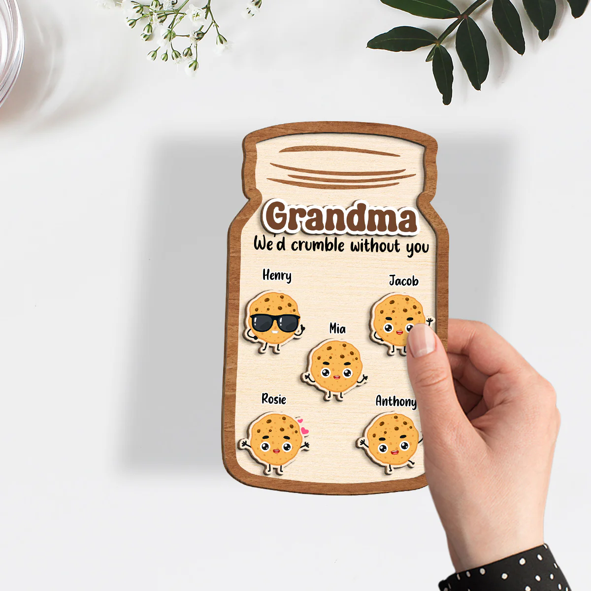 Grandma Cookies - Personalized Custom Wooden Plaque - Image 4
