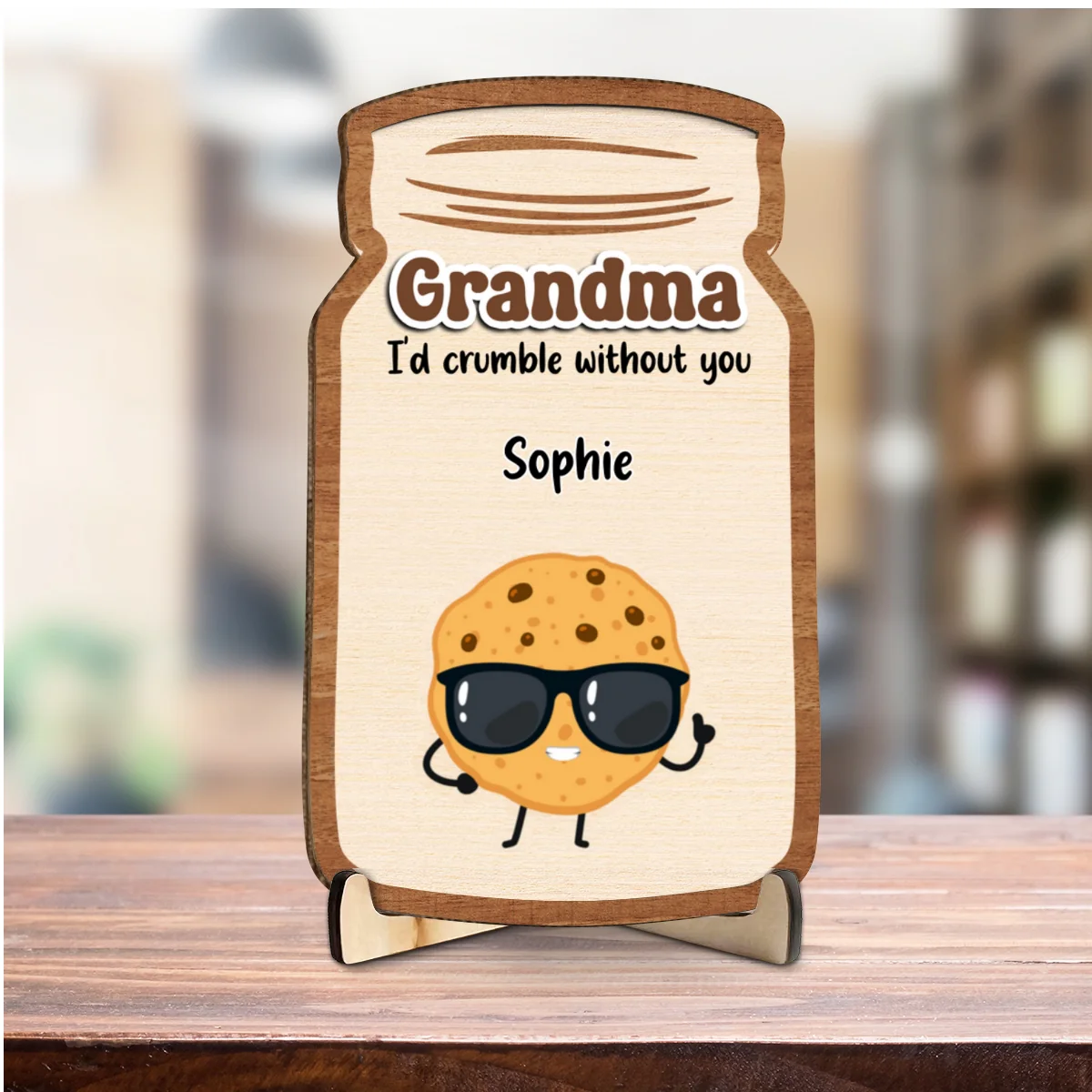 Grandma Cookies - Personalized Custom Wooden Plaque - Image 7