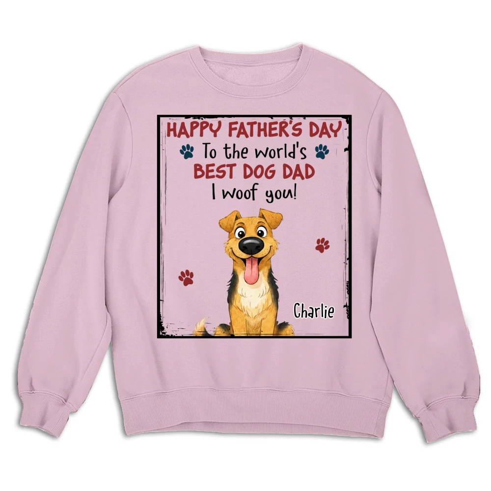 Woof Best Mom Dad Stylized Dog - Personalized Custom Shirt - Image 13