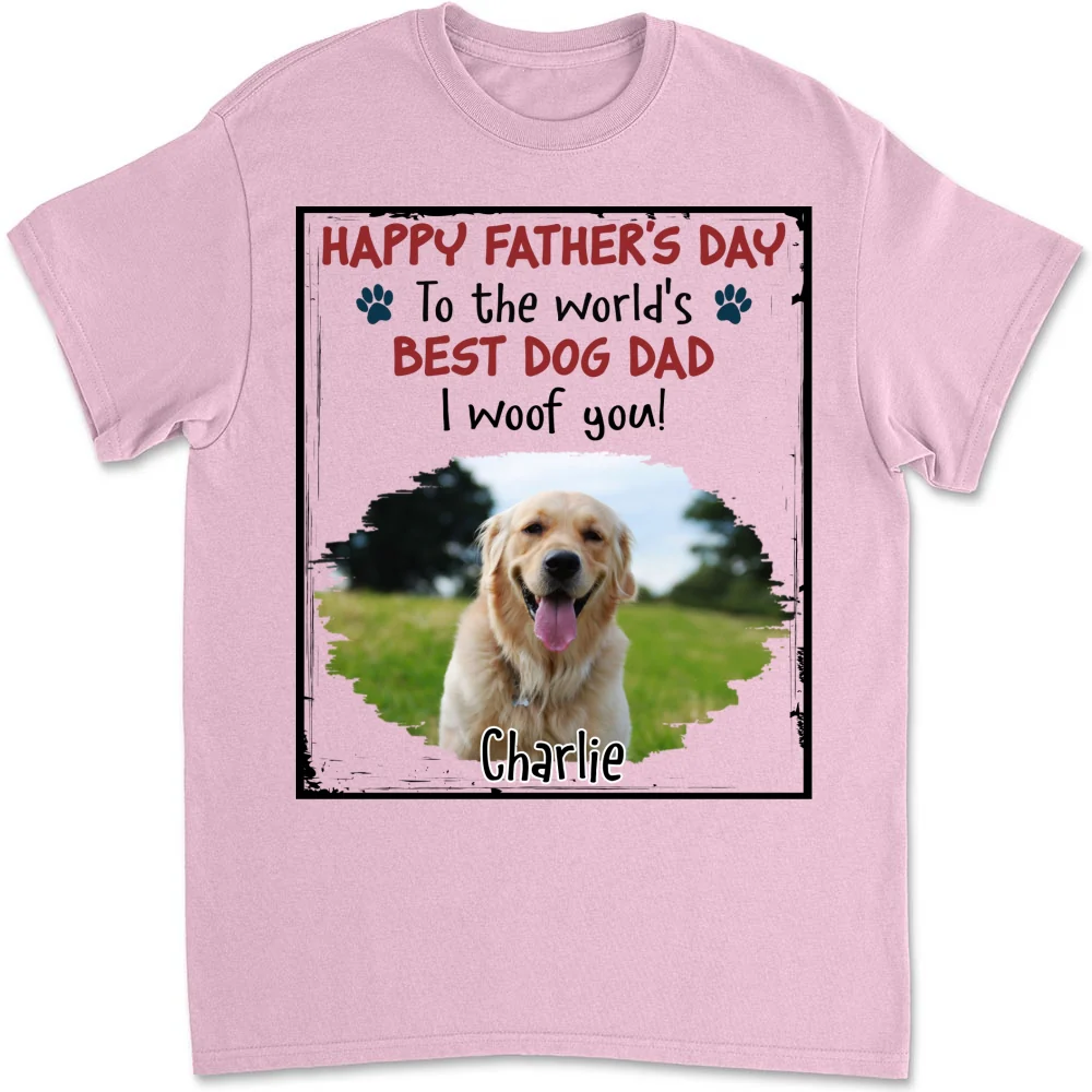 Woof Best Mom Dad Stylized Dog Photo - Personalized Custom Shirt - Image 10