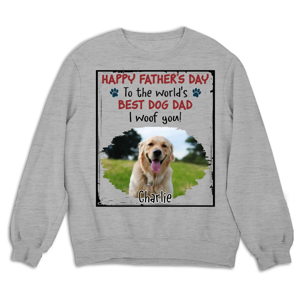 Woof Best Mom Dad Stylized Dog Photo - Personalized Custom Shirt - Image 12
