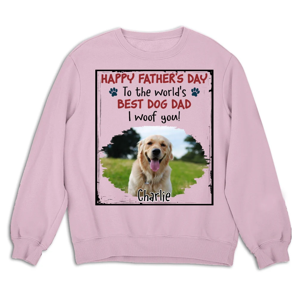 Woof Best Mom Dad Stylized Dog Photo - Personalized Custom Shirt - Image 13