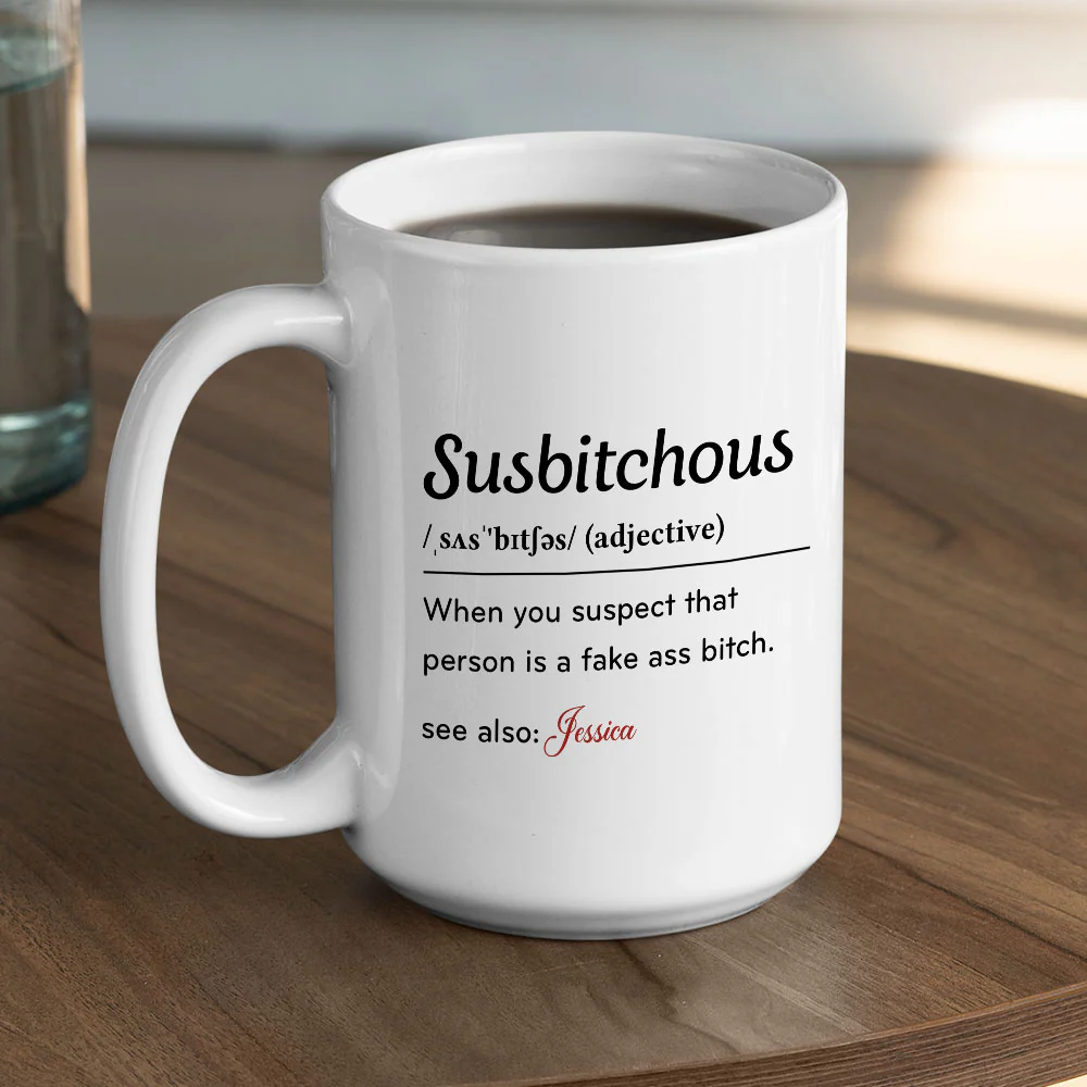 Word Of The Day - Personalized Custom Coffee Mug - Image 5