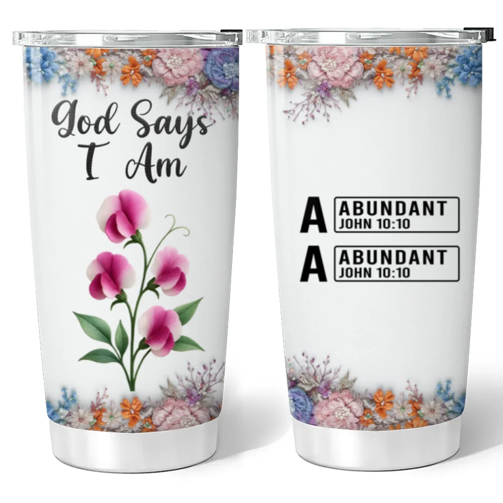 Words Of Promise - Personalized Custom Tumbler - Image 7
