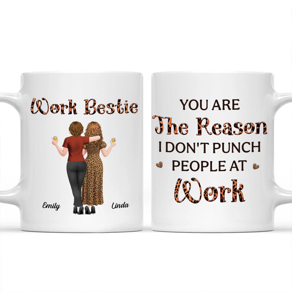 Work Bestie - Personalized Custom Coffee Mug