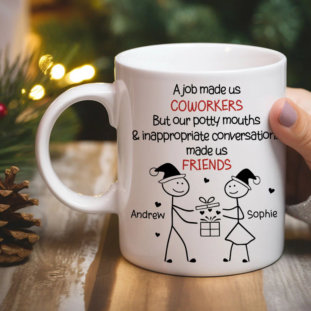 Work Squad Christmas Gift - Personalized Custom Coffee Mug - Image 2