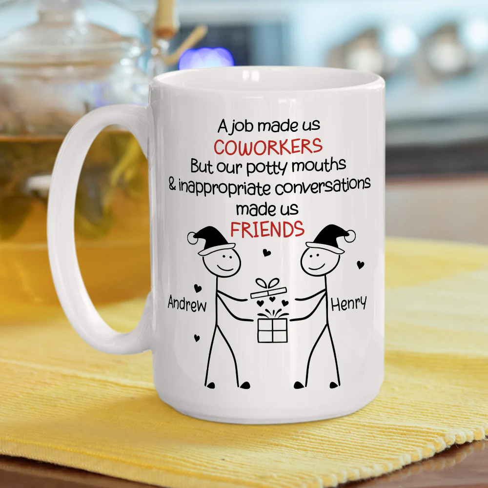 Work Squad Christmas Gift - Personalized Custom Coffee Mug - Image 5