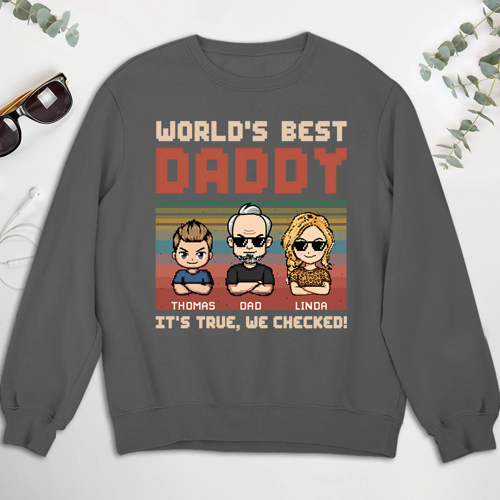 World Best Dad We Checked - Personalized Custom Shirt - Image 5