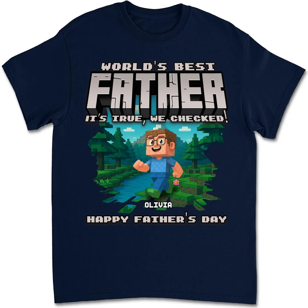 World Best Grandpa - Personalized Custom Shirt - Image 11