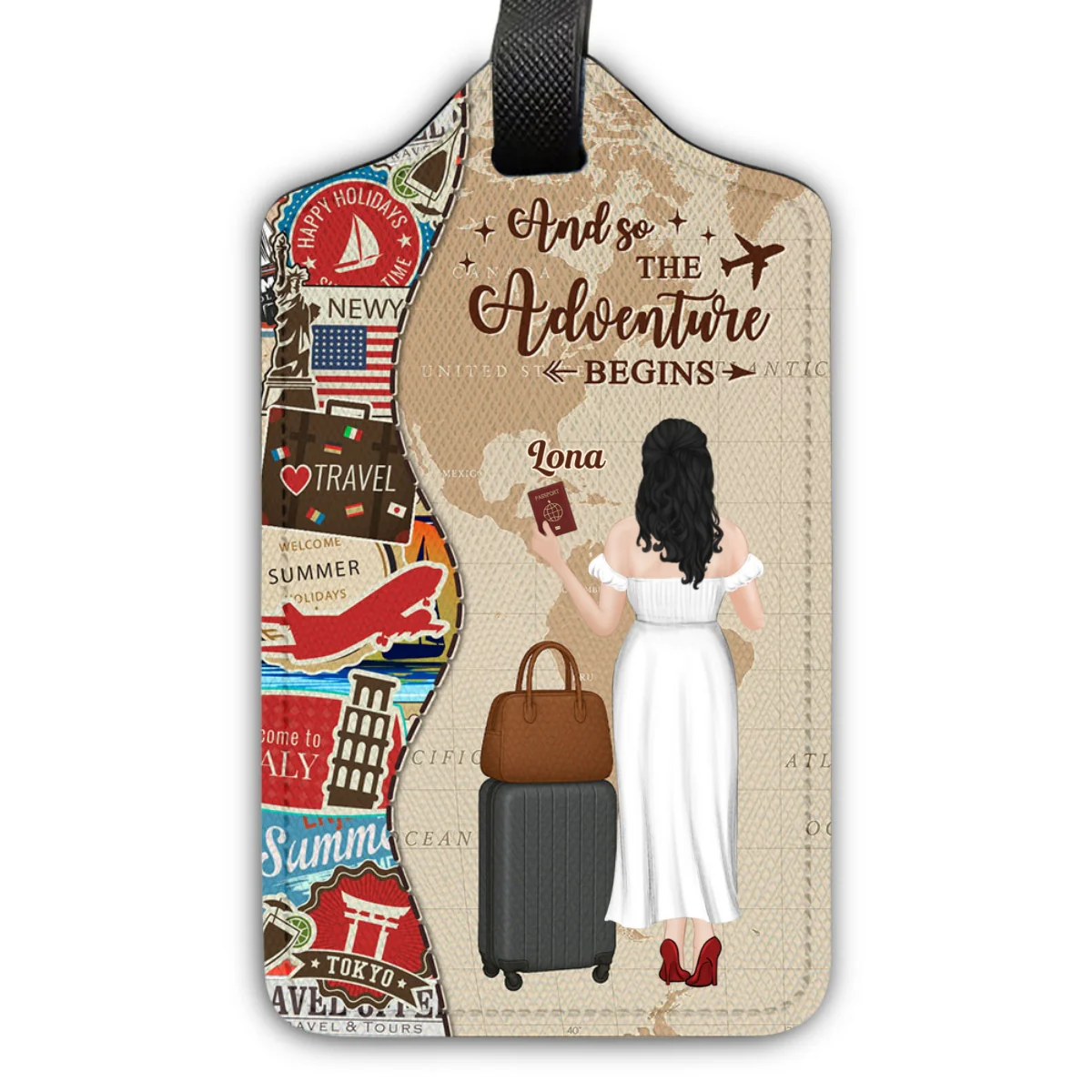 World Explorer - Personalized Custom Luggage Tag - Image 5