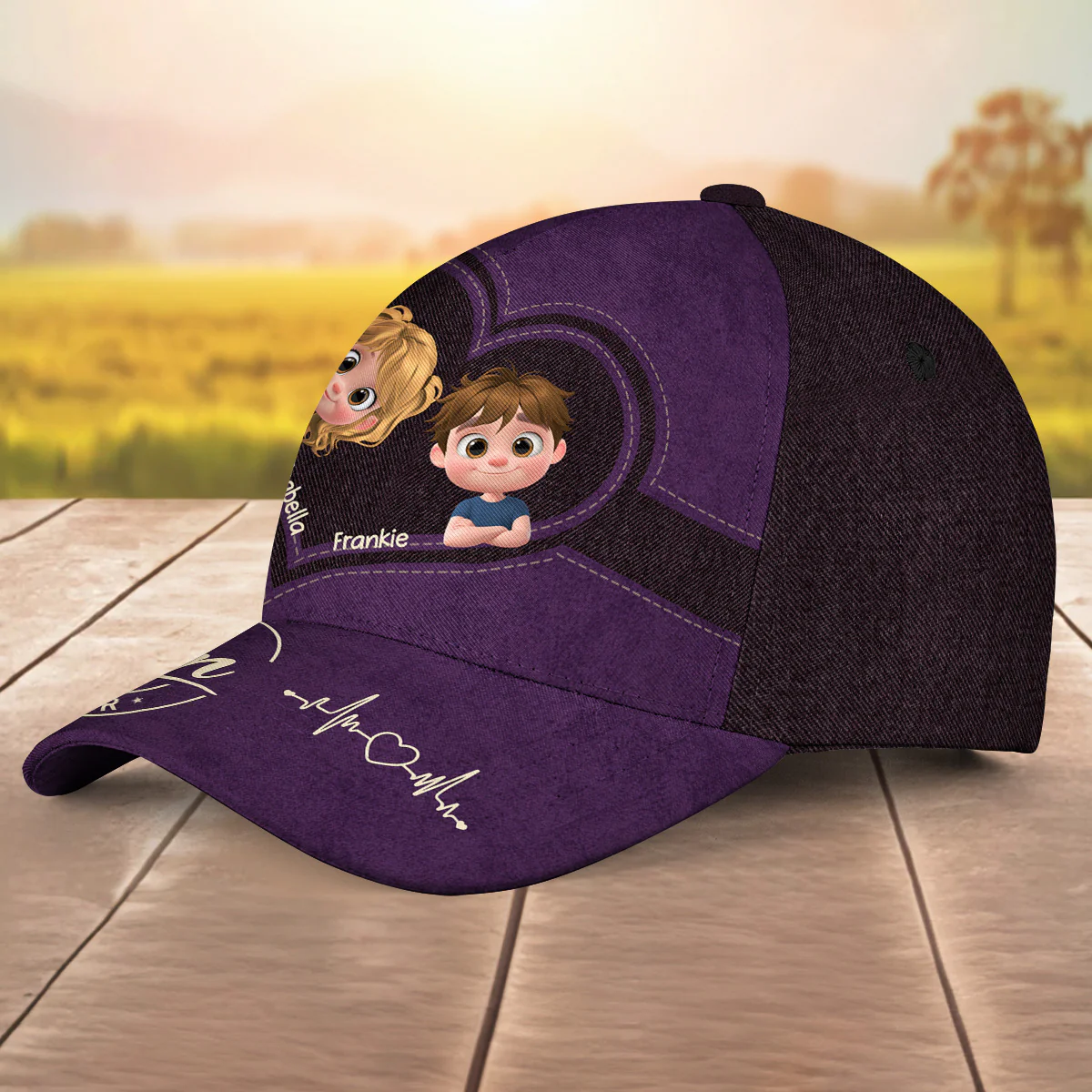 Worlds Best Mom Ever Today - Personalized Custom Classic Cap - Image 2
